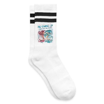 No Planet B – Kampf für die Zukunft - Gestreifte Tennissocken - Weiß/Schwarz - Rechts