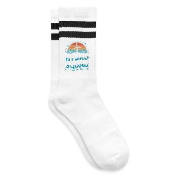 Hydro Squad Renewable Energy Hydropower - Striped tennis socks - white/black - Right
