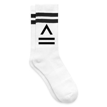 Correspond à des caractères équivalents à - Chaussettes de tennis - blanc/noir - Droite