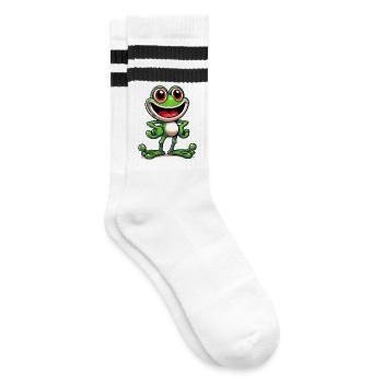 Grenouille - Chaussettes de tennis - blanc/noir - Droite