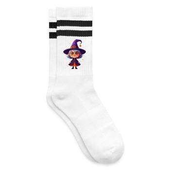 niedliche, griesgrämige Hexe - Chaussettes de tennis - blanc/noir - Droite