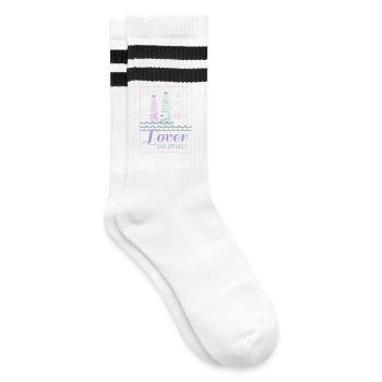 Restez hydraté - Chaussettes de tennis - blanc/noir - Droite