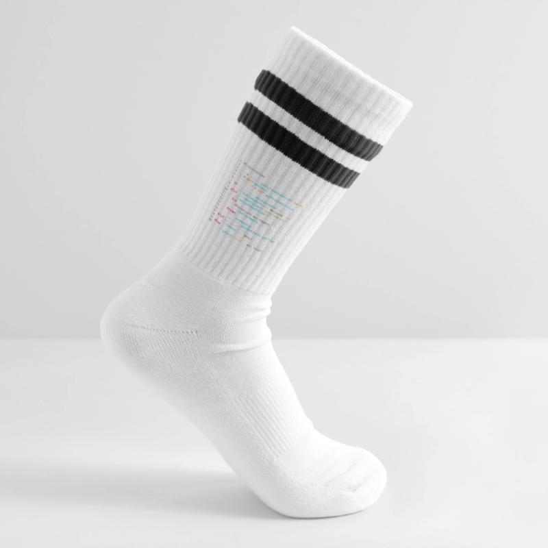 Sei mit Programmierern befreundet (in Python) Gestreifte Tennissocken