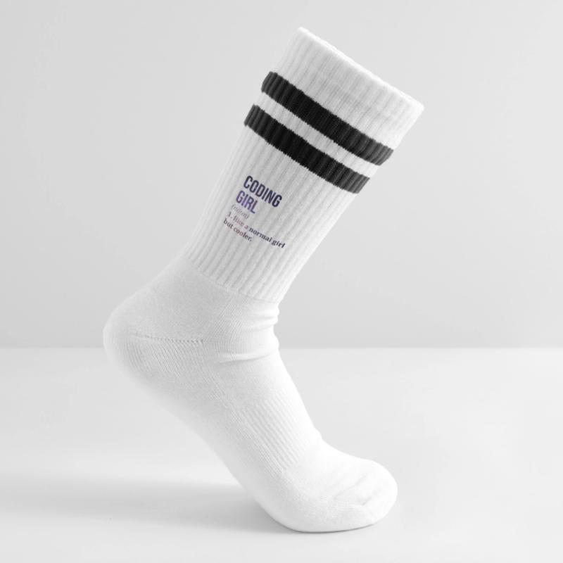 Coding Striped tennis socks