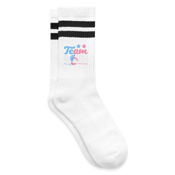 Révélation du sexe de l’équipe des deux jumeaux - Chaussettes de tennis - blanc/noir - Droite