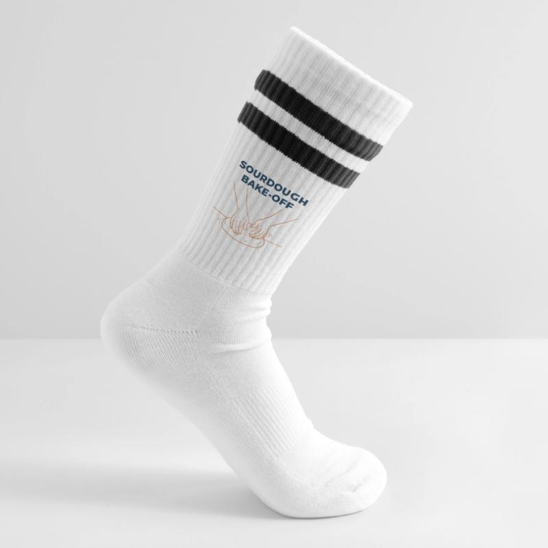 Sourdough Bake Off Bread Baking Baker Bread Making Striped tennis socks
