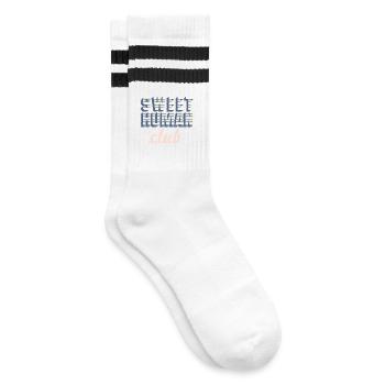 Sweet Human Club Logo - Chaussettes de tennis - blanc/noir - Droite