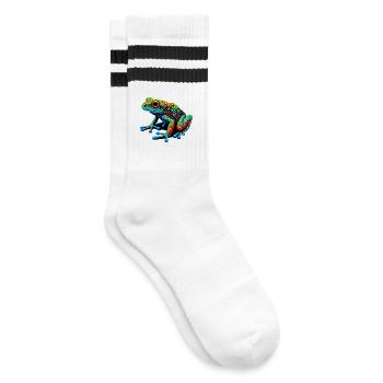 Grenouille - Chaussettes de tennis - blanc/noir - Droite