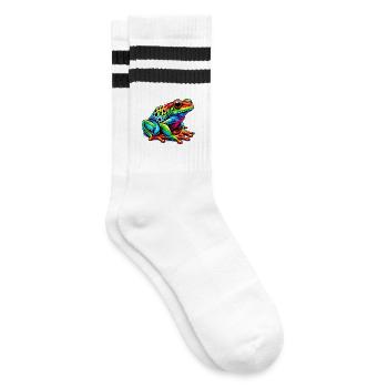Grenouille - Chaussettes de tennis - blanc/noir - Droite
