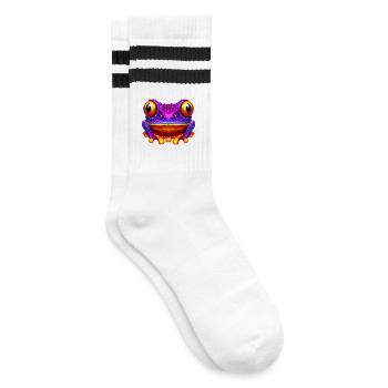 Grenouille - Chaussettes de tennis - blanc/noir - Droite