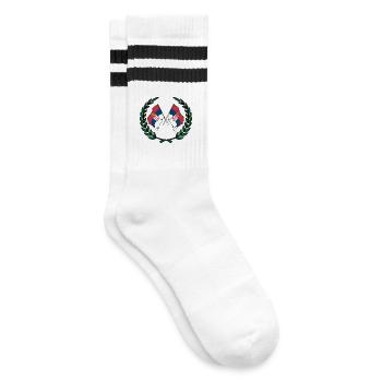 Drapeaux Serbie en couronne de laurier - Chaussettes de tennis - blanc/noir - Droite