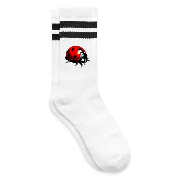 Ladybird - Striped tennis socks - white/black - Right