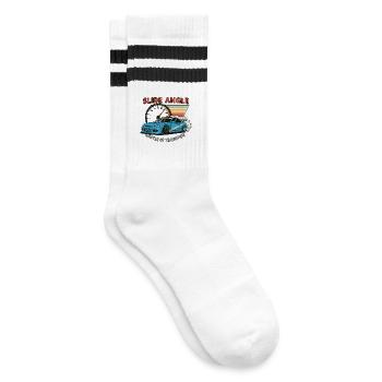 Slide Angle: Master of Transition - Gestreifte Tennissocken - Weiß/Schwarz - Rechts
