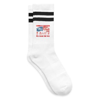 Ingénieur de combat Nous dégageons la voie Citation - Chaussettes de tennis - blanc/noir - Droite