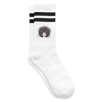 J’adore être une femme noire Afro Pride Design - Chaussettes de tennis - blanc/noir - Droite