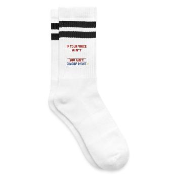 Communauté de musique folk Shanty Crew - Chaussettes de tennis - blanc/noir - Droite