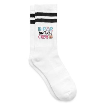 Équipe d’anniversaire K-Pop - Chaussettes de tennis - blanc/noir - Droite