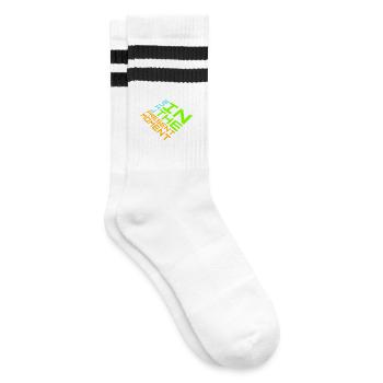 Vivre dans l’instant Pleine conscience de la présence - Chaussettes de tennis - blanc/noir - Droite