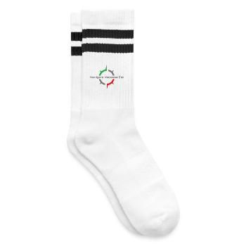 Navigare Nesesse Est - Chaussettes de tennis - blanc/noir - Droite