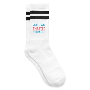 Théâtre musical C’est un cadeau scientifique théâtral - Chaussettes de tennis - blanc/noir - Droite