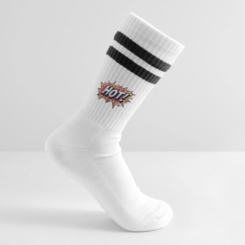 Conception des Explosions de Comics Chauds Chaussettes de tennis