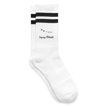RETRAITE. BONNE RETRAITE. JOYEUSE RETRAITE - Chaussettes de tennis - blanc/noir - Droite