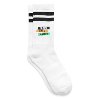 Black Lives Matter - Chaussettes de tennis - blanc/noir - Droite