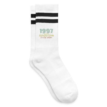 1997 - Striped tennis socks - white/black - Right