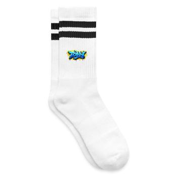 GRAFFITI NAME TONY FOR PERFECT GIFT PRINTABLE - Striped tennis socks - white/black - Right