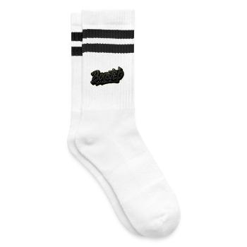 Boosted Motif for JDM and Turbo Fans Stickers - Striped tennis socks - white/black - Right