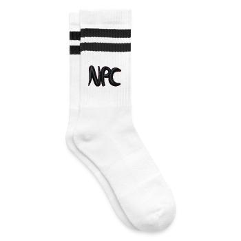 Npc Art abstrait du ballon - Chaussettes de tennis - blanc/noir - Droite