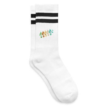 Plant Lovers Funny Garden Humor - Striped tennis socks - white/black - Right