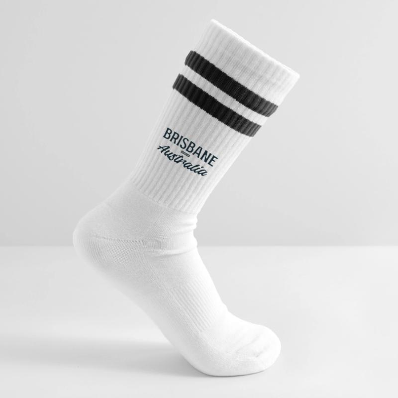 Brisbane Australie Script Chaussettes de tennis