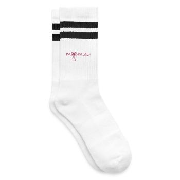 Maman Bow - Chaussettes de tennis - blanc/noir - Droite
