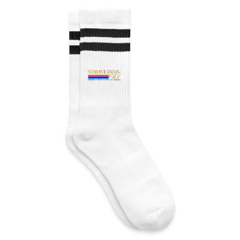 1967 - Striped tennis socks - white/black - Right