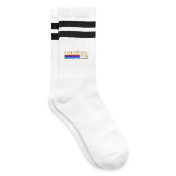 1972 - Striped tennis socks - white/black - Right