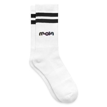 Moin - Gestreifte Tennissocken - Weiß/Schwarz - Rechts