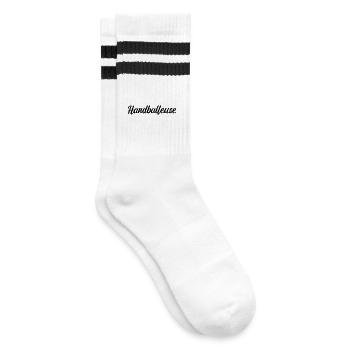 Handballeuse Sportive Ballons Buts Terrain Équipe - Chaussettes de tennis - blanc/noir - Droite