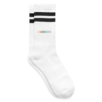 Gitarren Saiten kaufen | Gitarrenunterricht, Musik - Gestreifte Tennissocken - Weiß/Schwarz - Rechts