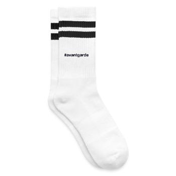 AVANT-GARDE - Chaussettes de tennis - blanc/noir - Droite