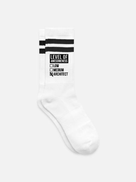 architecte - Chaussettes de tennis - blanc/noir