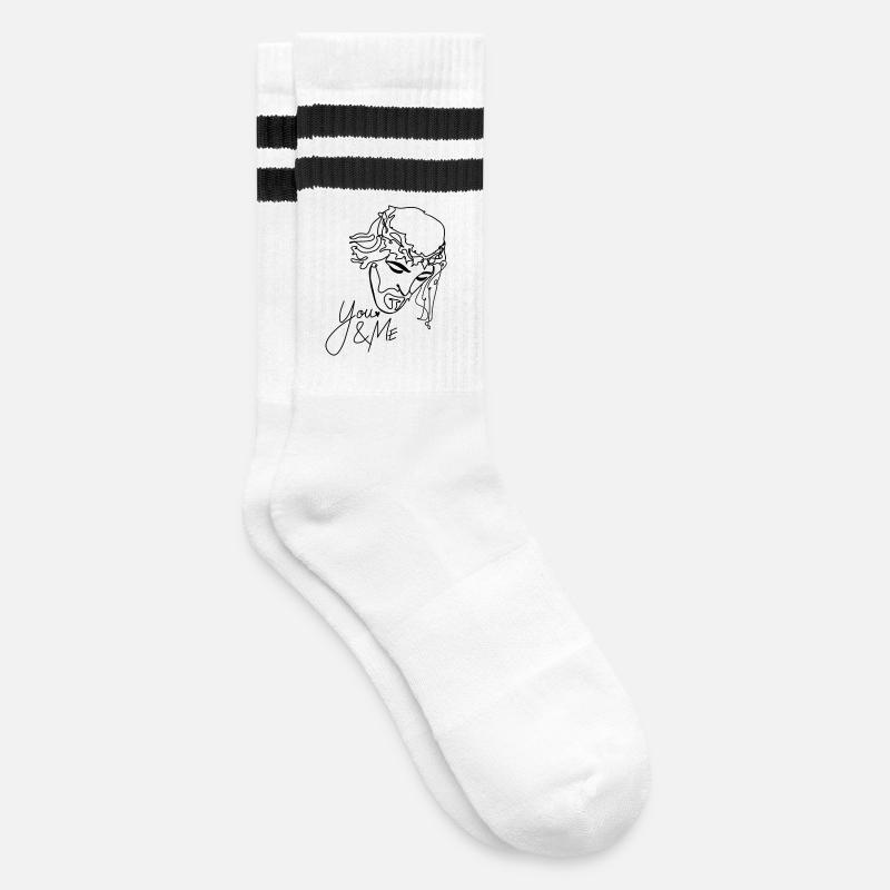 Jésus - Chaussettes de tennis - blanc/noir
