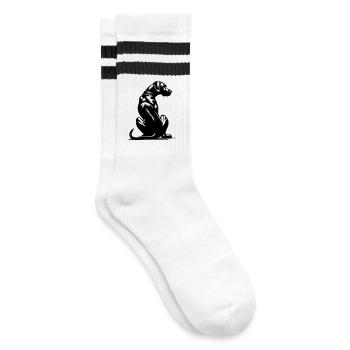 Rhodésian Ridgeback - Chaussettes de tennis - blanc/noir - Droite