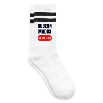 Rudder Mode Enabled - Striped tennis socks - white/black - Right