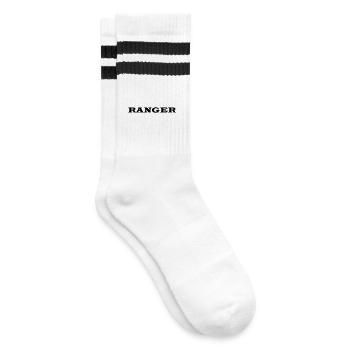 Ranger - Striped tennis socks - white/black - Right