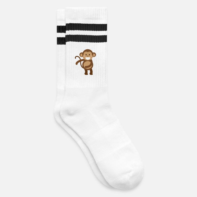 Dancer float dance gift dance trend dance monkey - Striped tennis socks - white/black