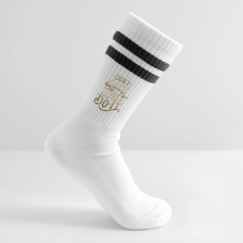 Ne quittez pas Gradient Script Chaussettes de tennis