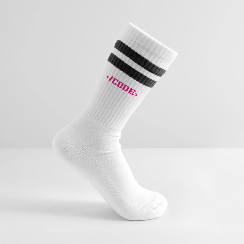 Striped tennis socks