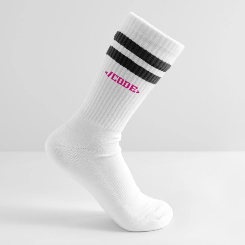Codierung Programmierung Informatik Gestreifte Tennissocken