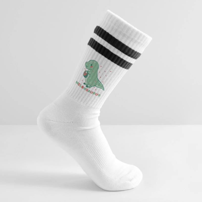 Pastèque pastèque végétarienne T Rex Chaussettes de tennis